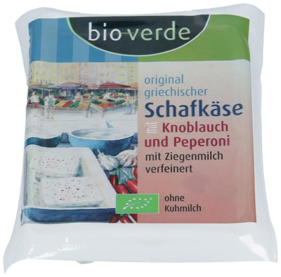 Produktfoto zu Schafskäse Knoblauch und Peperoni 150g