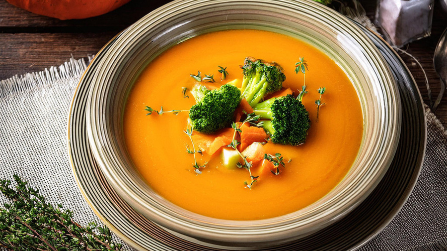 Rezeptbild für Kürbissuppe mit Gemüse
