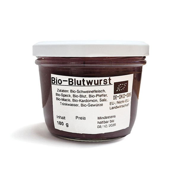 Produktfoto zu Blutwurst 180g