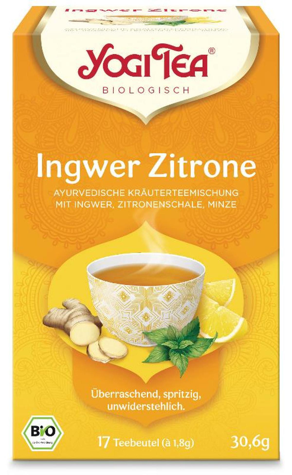Produktfoto zu Yogi Tea Ingwer Zitrone 17 Beutel