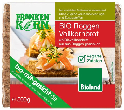 Produktfoto zu Roggen Vollkornbrot