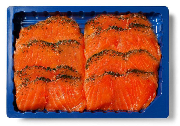 Produktfoto zu Gravad Lachs in Scheiben - mit Dill