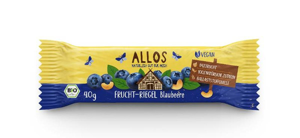 Produktfoto zu Fruchtriegel Blaubeere 40g