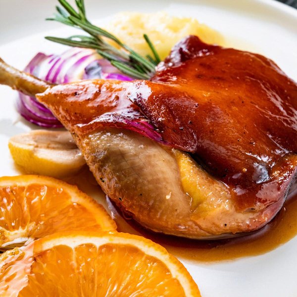 Produktfoto zu Sous-Vide Entenkeule 2 St., vorgegart und gewürzt, 2 x 240g