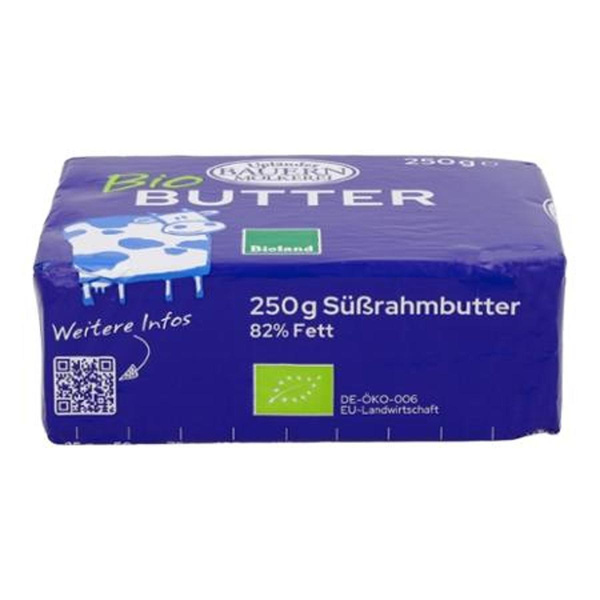 Produktfoto zu Süßrahmbutter 250 g