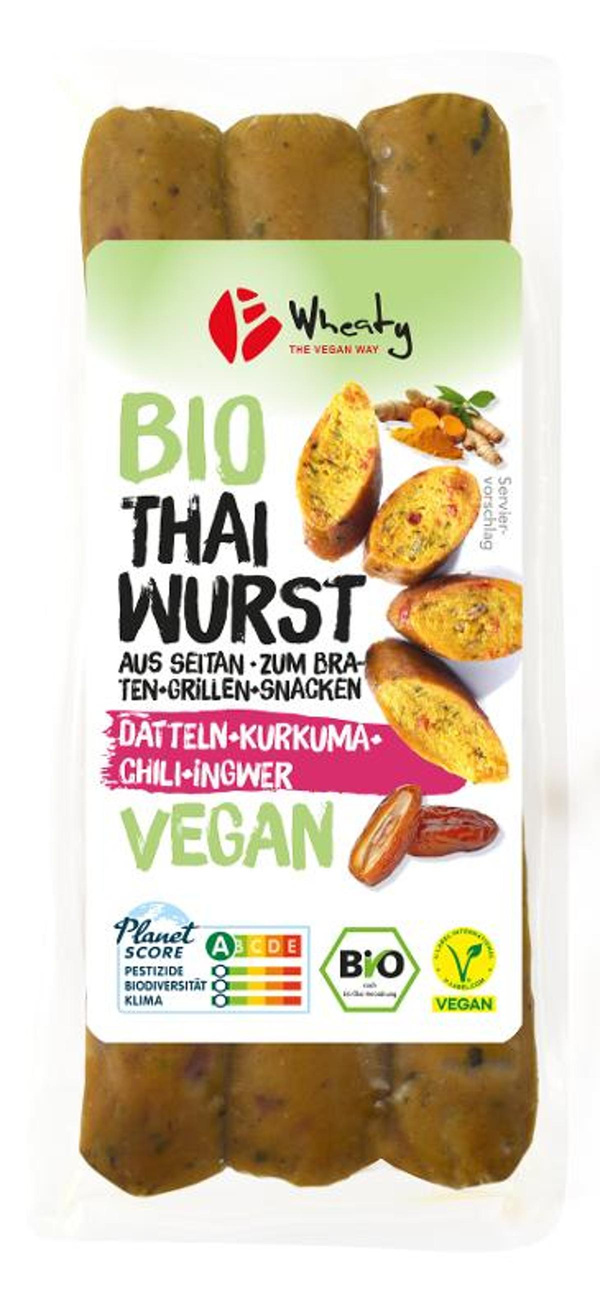 Produktfoto zu Wheaty Vegane Thaiwurst 120g