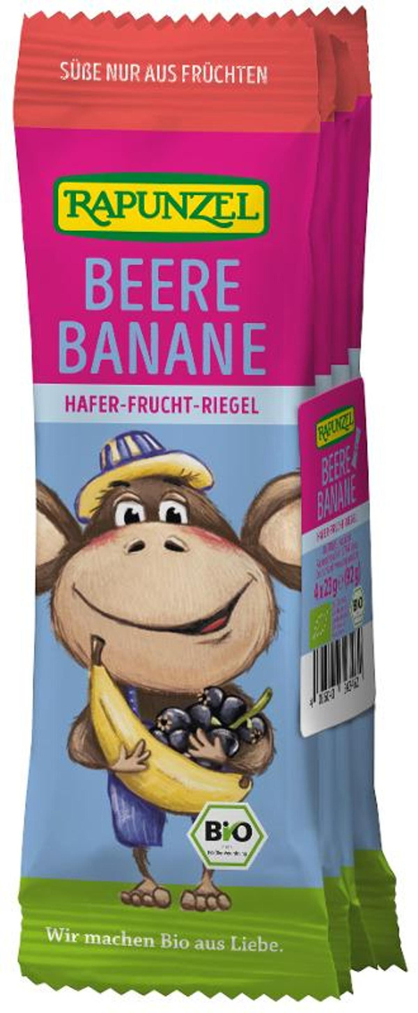 Produktfoto zu Kinder-Hafer-Riegel Beere-Banane 4 Stück 92g