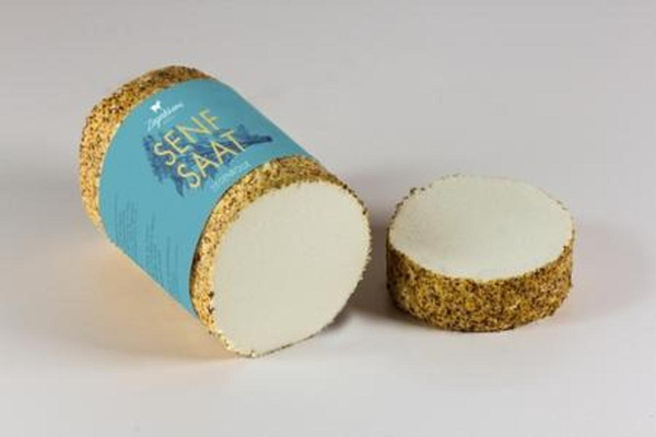 Produktfoto zu Ziegenrolle mit Senfsaat