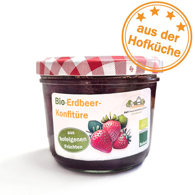 Produktfoto zu Erdbeer-Konfitüre, aus der Hofküche, 230g