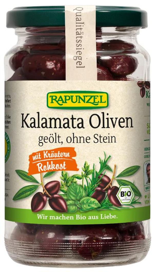 Produktfoto zu Oliven Kalamata mit Kräutern 170g