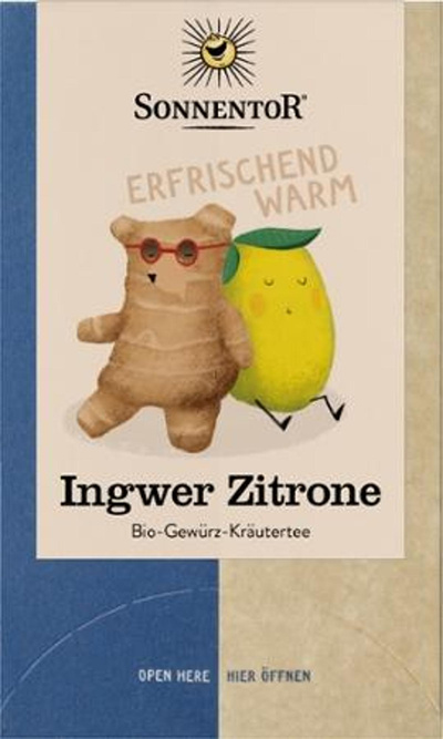 Produktfoto zu Ingwer Zitrone 18 Beutel