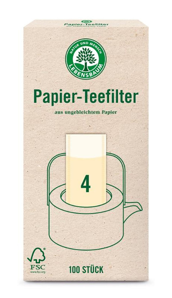 Produktfoto zu Papier Teefilter Gr. 4