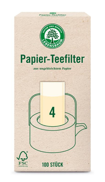 Produktfoto zu Papier Teefilter Gr. 4