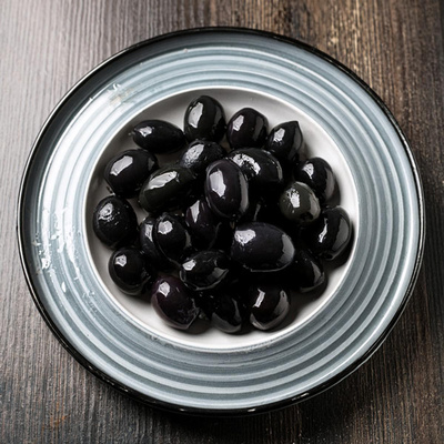 Produktfoto zu Schwarze Kalamata-Oliven mit Stein, mariniert