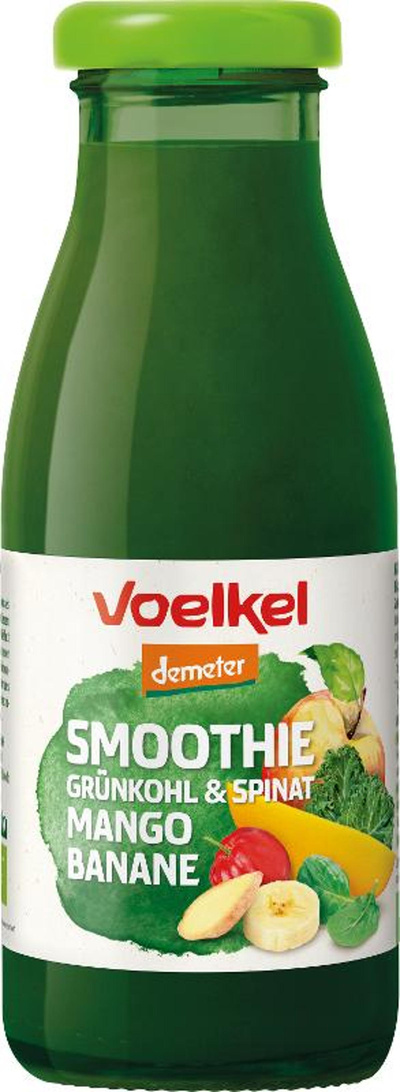 Produktfoto zu Smoothie Grünkohl & Spinat Mango Banane 0,25l