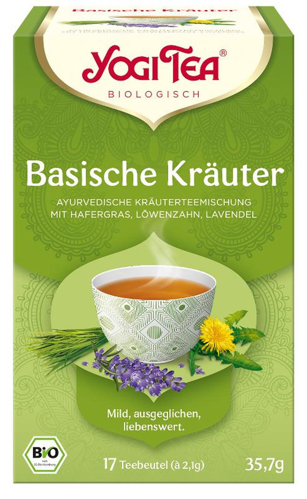 Produktfoto zu Yogi Tea Basische Kräuter 17 Beutel