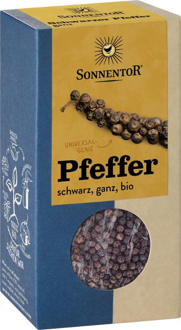 Produktfoto zu Pfeffer schwarz ganz 55g