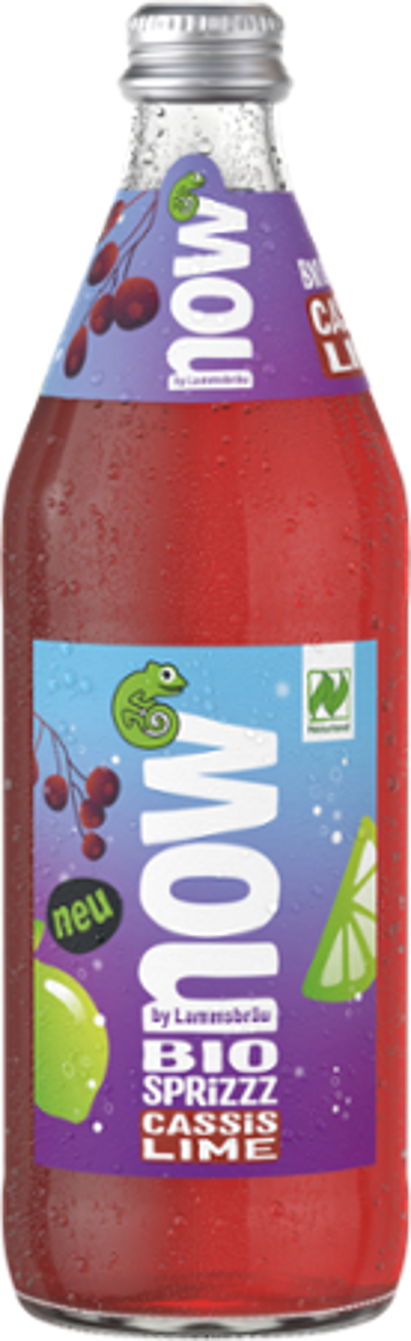 Produktfoto zu now Cassis Lime 0,5l