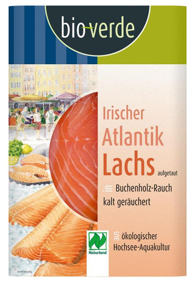 Produktfoto zu Geräucherter Biolachs 100g