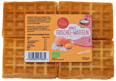 Produktfoto zu Dinkel Frischei-Waffeln 165g