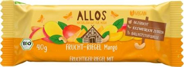 Produktfoto zu Fruchtriegel Mango 40g