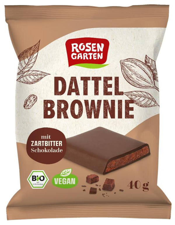 Produktfoto zu Zartbitter Dattel Brownie 40g