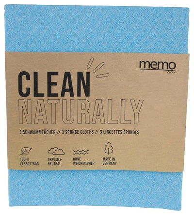 Produktfoto zu Schwammtücher 3 Stück (gelb, grün, blau)