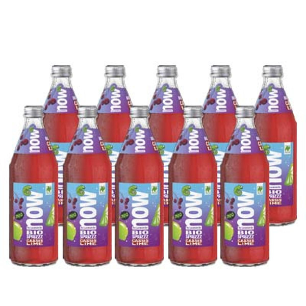 Produktfoto zu now Cassis Lime 10x0,5l