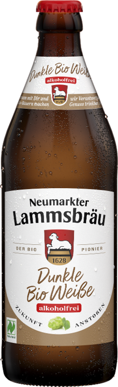 Produktfoto zu Lammsbräu Dunkle Weiße alkoholfrei 0,5l