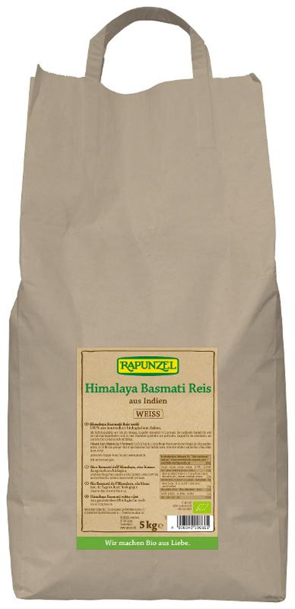 Produktfoto zu Himalaya Basmati Reis weiß 5 kg
