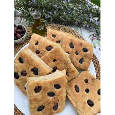Produktfoto zu Focaccia Oliven, 4 Stücke