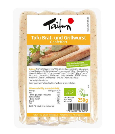 Produktfoto zu Tofu Brat- und Grillwurst 250g