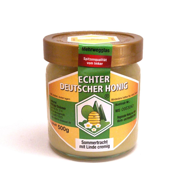 Produktfoto zu Honig Sommertracht mit Linde 500g (konv.), cremig