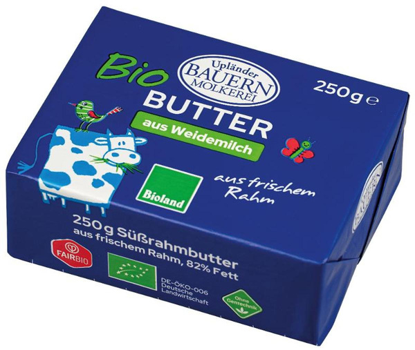 Produktfoto zu Süßrahmbutter 250 g