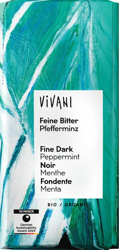 Produktfoto zu Pfefferminz Schokolade 100g