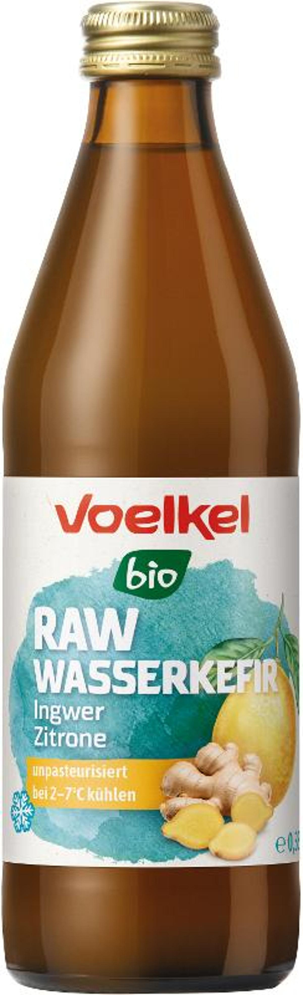 Produktfoto zu Wasserkefir Zitrone Ingwer 0,33l