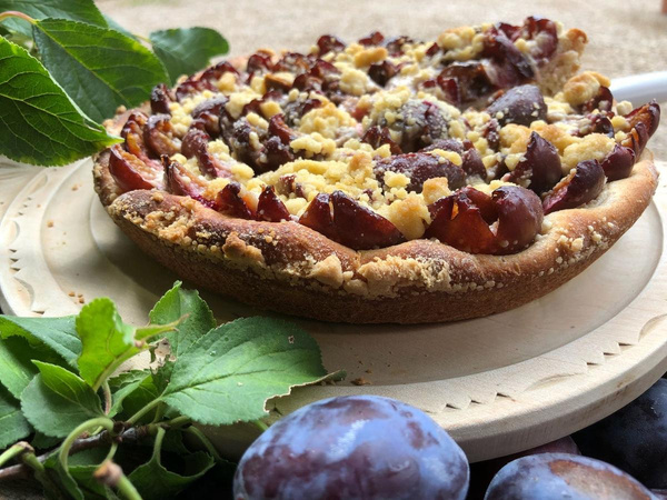 Produktfoto zu Streuselkuchen mit Pflaumen 430g