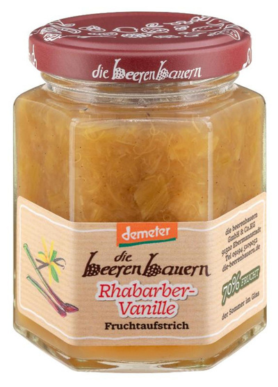 Produktfoto zu Rhabarber-Vanille Fruchtaufstrich 200g