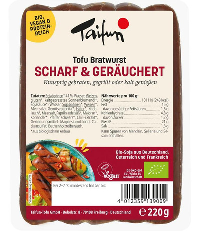 Produktfoto zu Tofu Bratwurst scharf