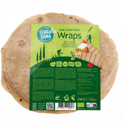 Produktfoto zu Piadina Wraps 6 Stück 240g, MHD 30.1.26