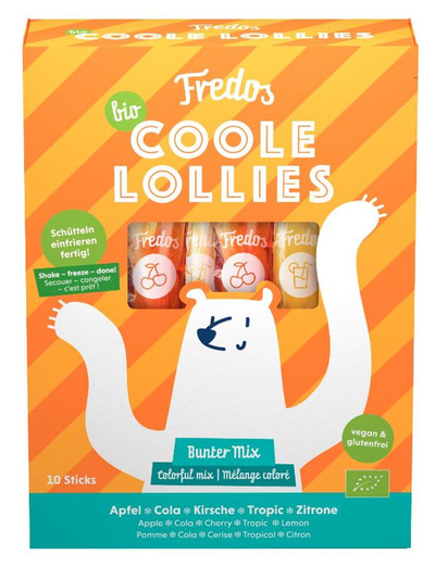 Produktfoto zu Wassereis Coole Lollies bunt 10 x 30ml