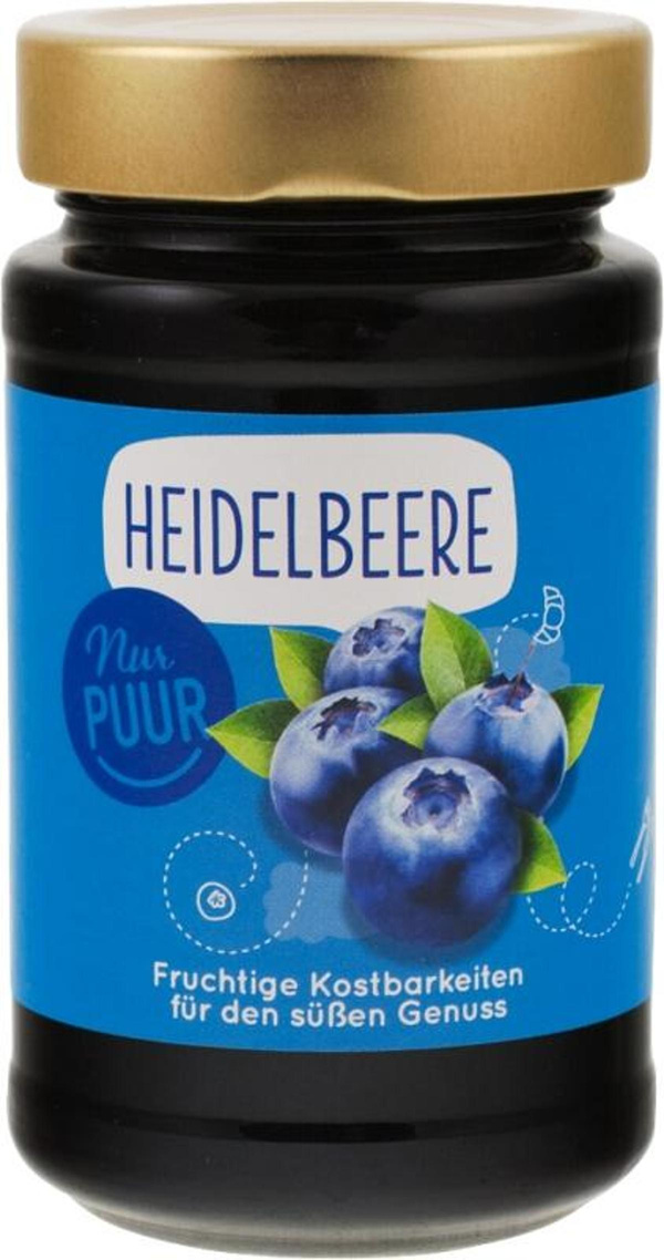 Produktfoto zu Heidelbeere Fruchtaufstrich, 250g