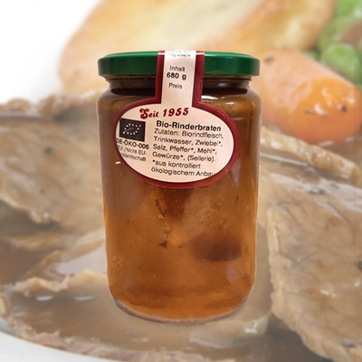 Produktfoto zu Rinderbraten, gekocht 680g