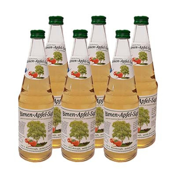 Produktfoto zu Birne-Apfel-Saft Streuobst (konv.) 6x0,7l