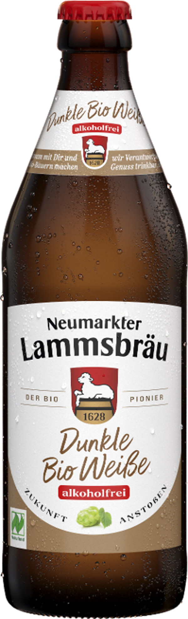 Produktfoto zu Lammsbräu Dunkle Weiße alkoholfrei 0,5l