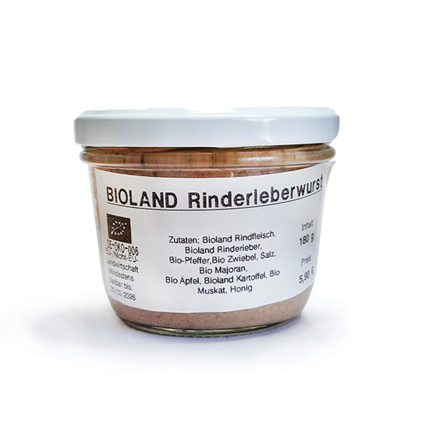 Produktfoto zu Rinderleberwurst 180g