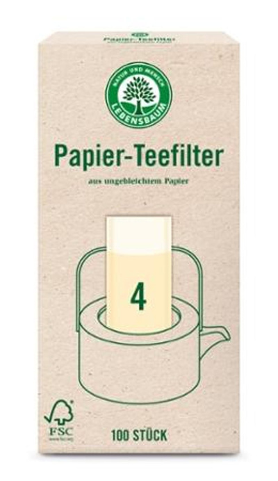 Produktfoto zu Papier Teefilter Gr. 4