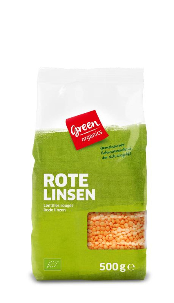 Produktfoto zu Rote Linsen (green) 500g