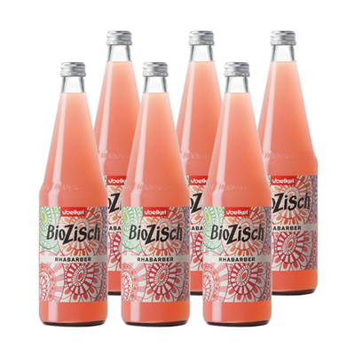 Produktfoto zu Bio Zisch Rhabarber 6x0,7l