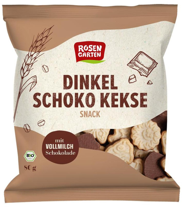 Produktfoto zu Dinkel Schoko Kekse 80g